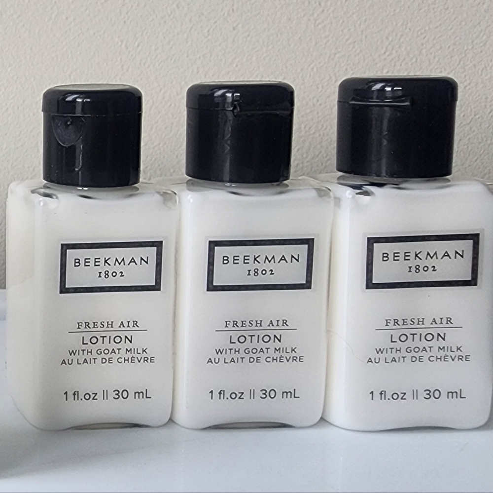 3/$25 - Beekman 1802 Fresh Air travel sized lotion, set of three NWT